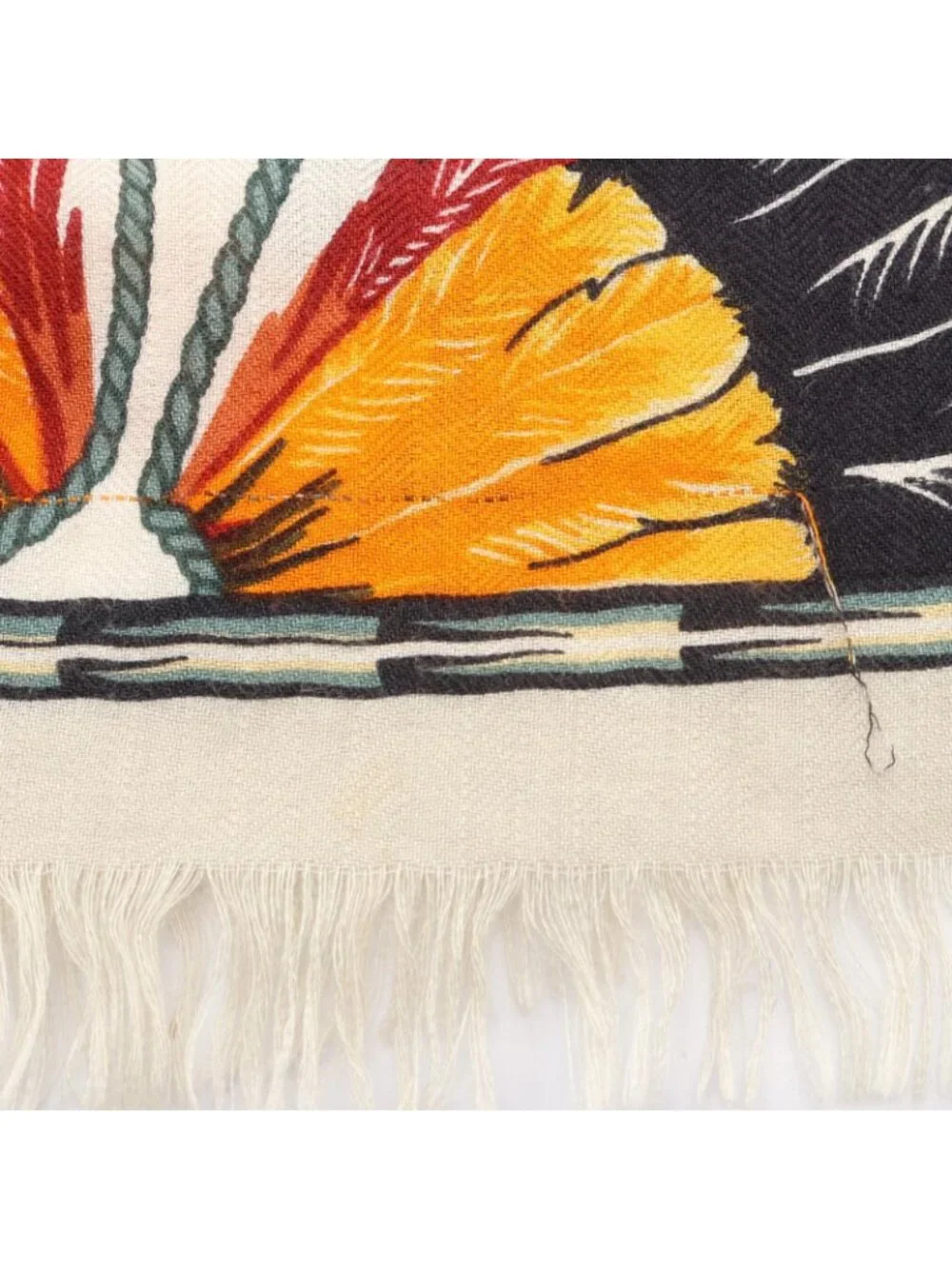Hermes Shawl Rectangle Brazil Silk Scarf - Picture 5 of 9